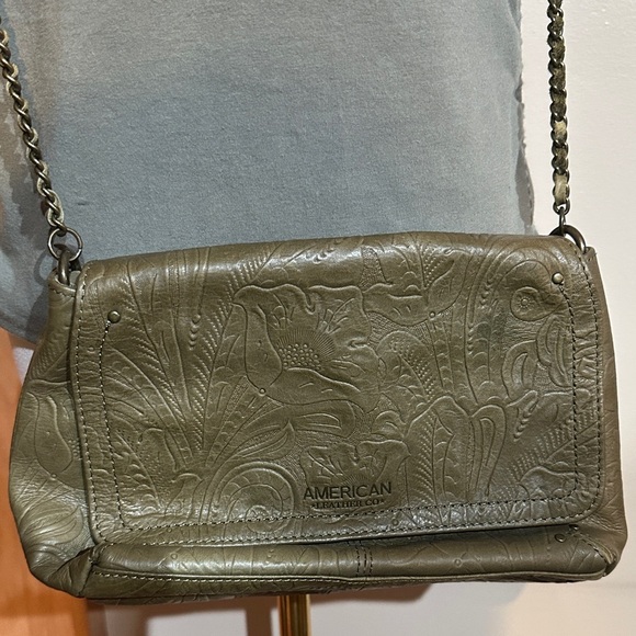 American Leather Co. Handbags - American Leather Co. Olive Crossbody Bag